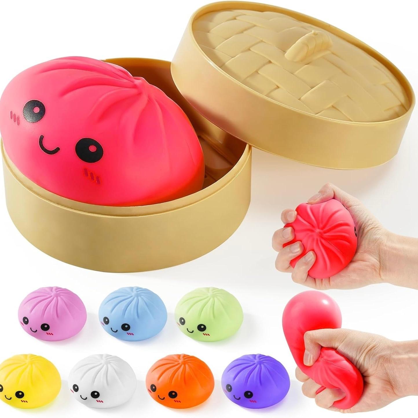 Jucarie interactiva Dumpling Squishy, multicolor, mystery pick