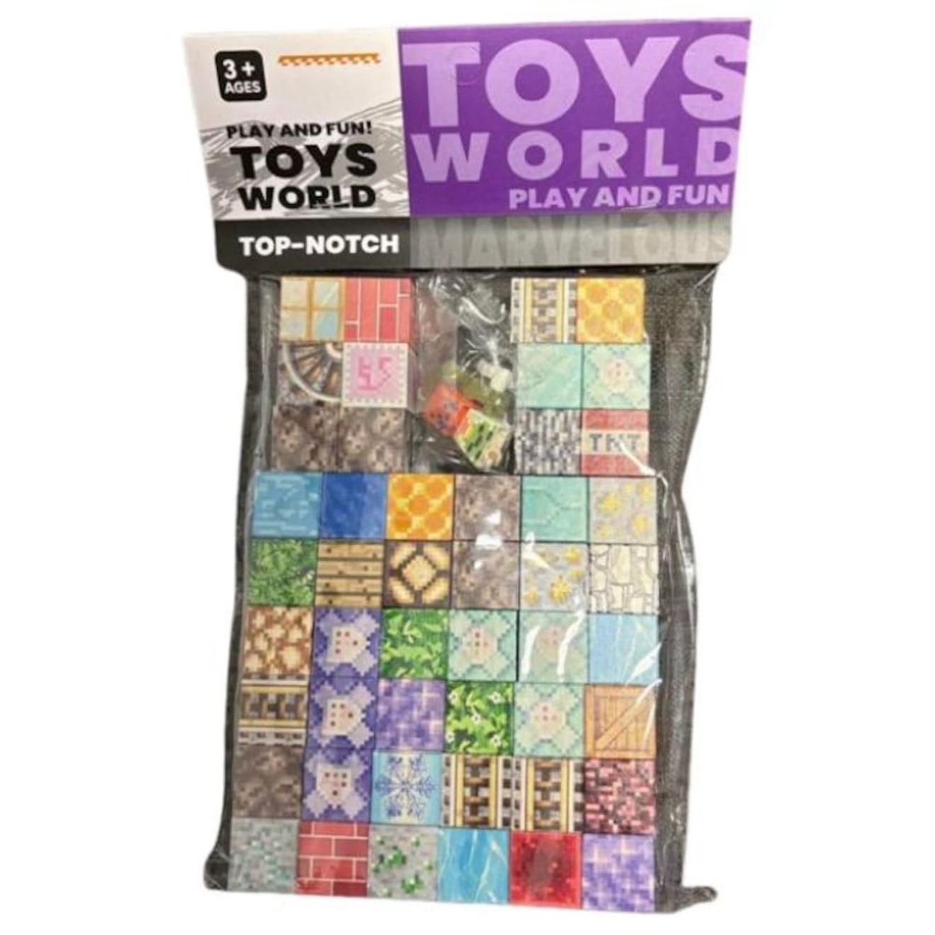 Cuburi magnetice, jucarie interactiva, multicolor, Medium size edition
