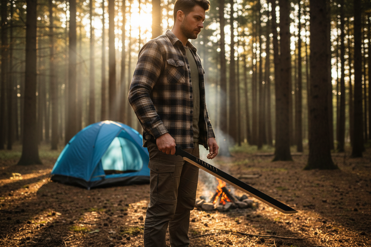 Sabie de vanatoare din otel, 60 cm