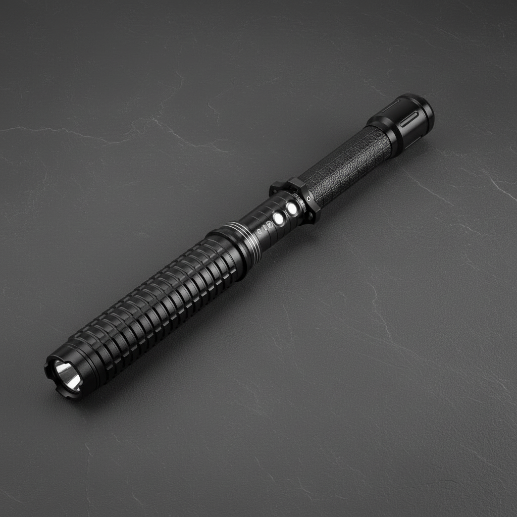 Baston Cu Electrosoc Si Lanterna, Duraluminiu HY-X10, Siguranta si Incredere