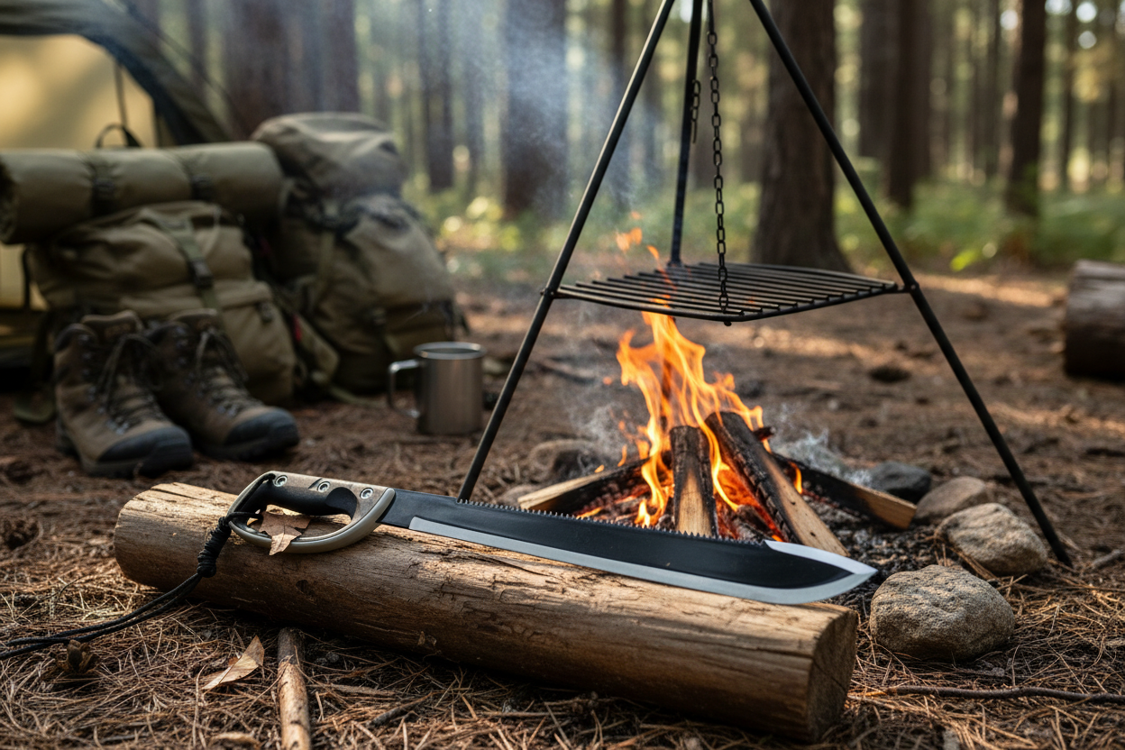 Macetă Camping 60cm - Lamă Zimțată Profesională