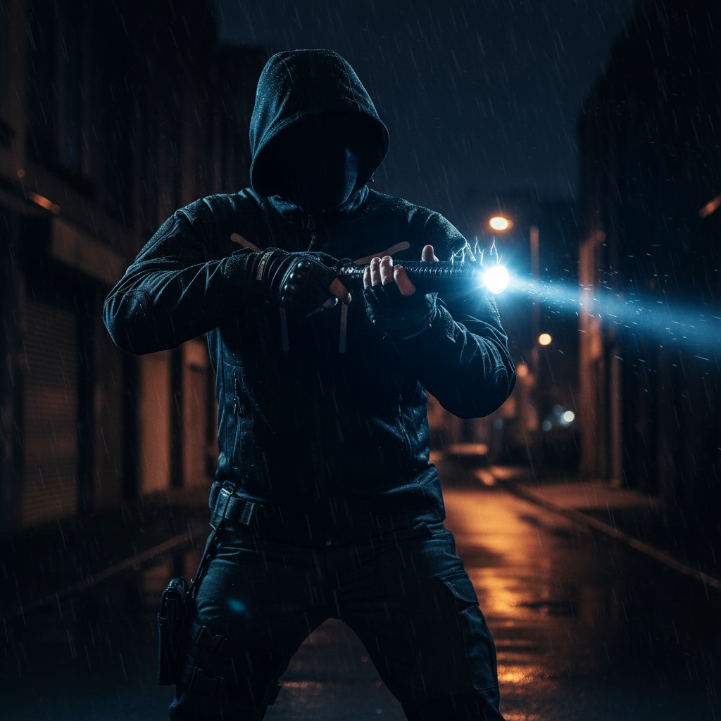 Baston Cu Electrosoc Si Lanterna, Duraluminiu HY-X10, Siguranta si Incredere