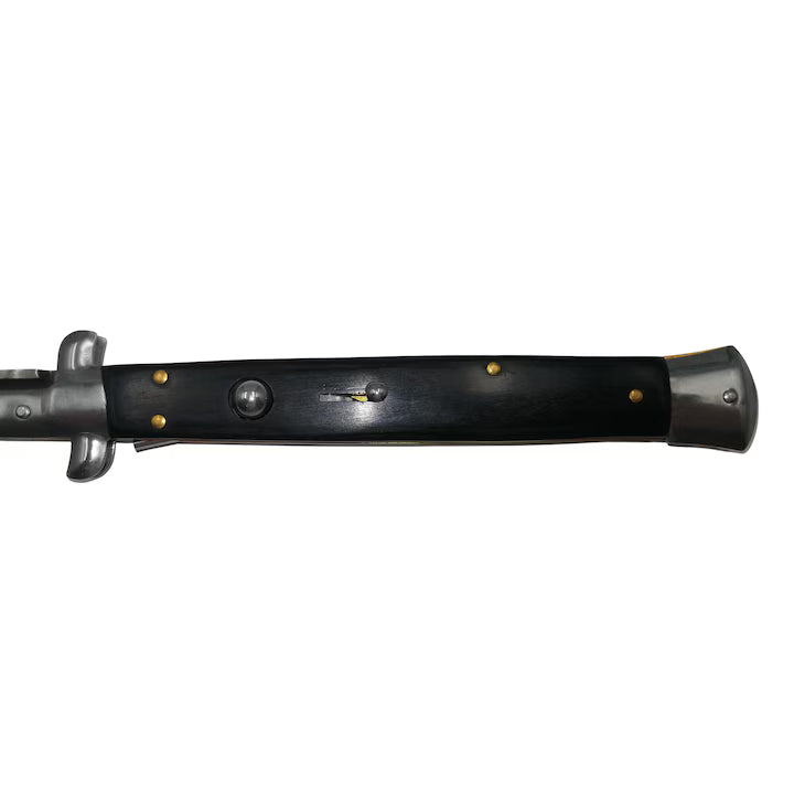 Briceag Stiletto cu Deschidere Automată 34cm - Negru