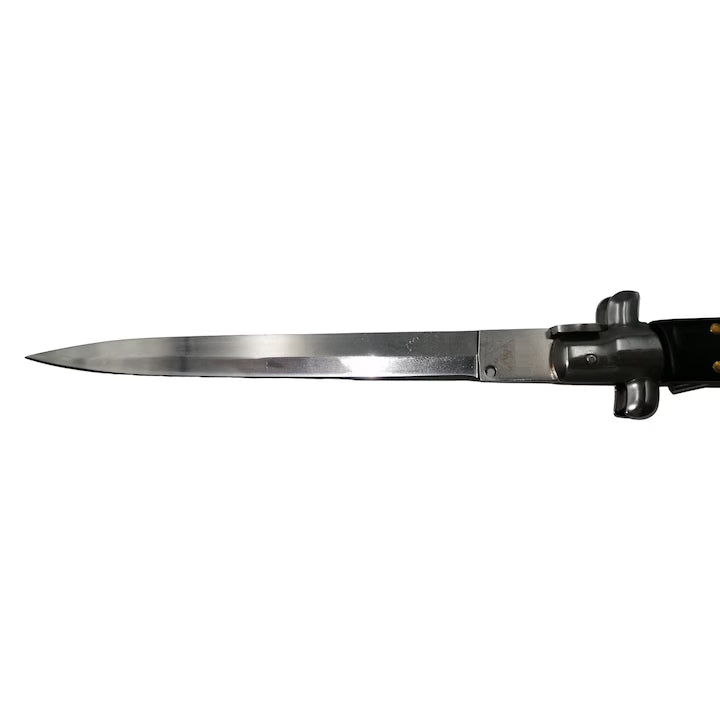 Briceag Stiletto cu Deschidere Automată 34cm - Negru
