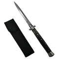Briceag Stiletto cu Deschidere Automată 34cm - Negru