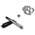 Set Autoapărare – Baston Telescopic Argintiu 64cm + Box Argintiu