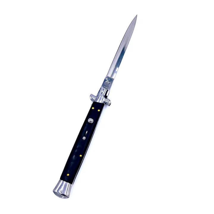 Briceag Stiletto cu Deschidere Automată 34cm - Negru