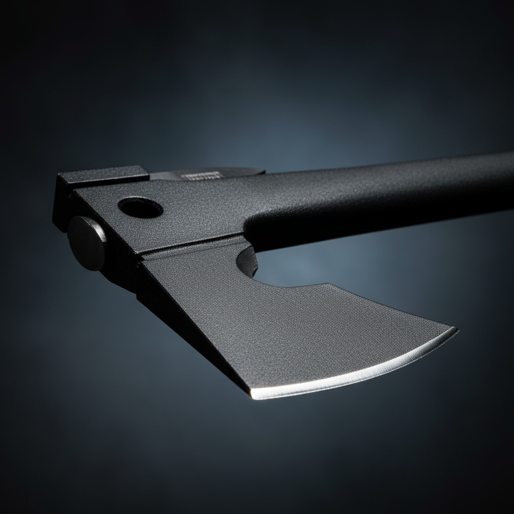 Topor Tactic de Supraviețuire 4în1 - Cuțit, Amnar și Fluier Incluse, 35 cm, Oțel 440C